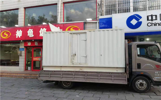 虹口出租发电机施工案例